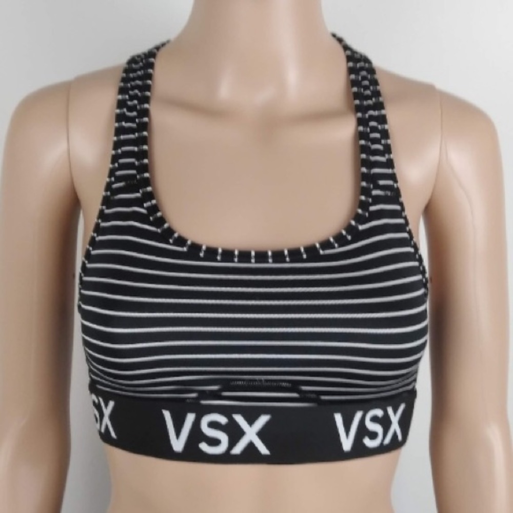 Victoria’s Secret VSX Sport Striped Sportwear Bra women’s size S